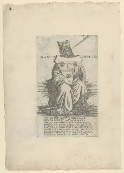 The Prophet David, from Prophets and Sibyls