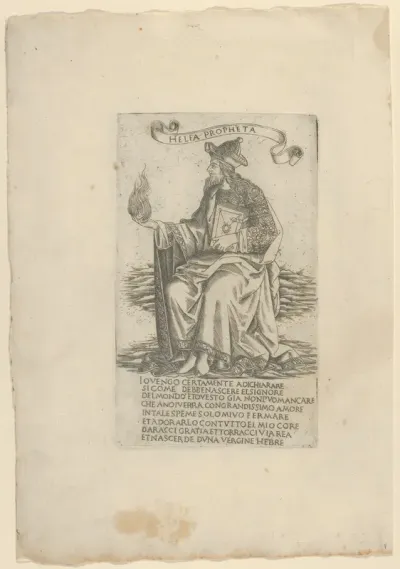 The Prophet Elijah, from Prophets and Sibyls