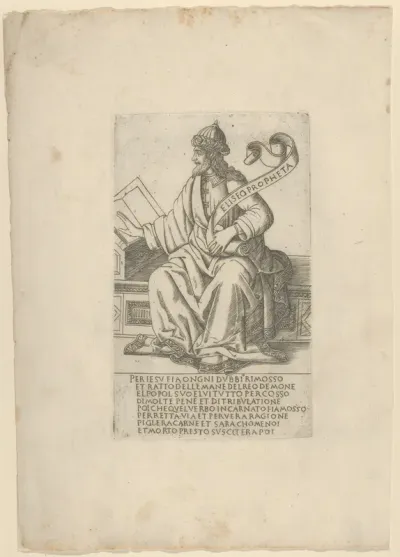The Prophet Elisha, from Prophets and Sibyls