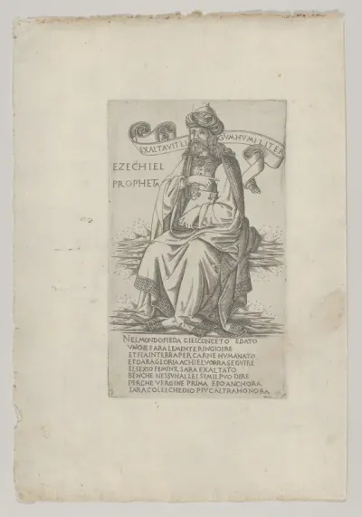 The Prophet Ezekiel, from "Prophets and Sibyls"