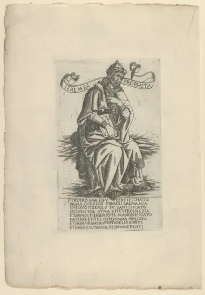 The Prophet Jeremiah, from Prophets and Sibyls
