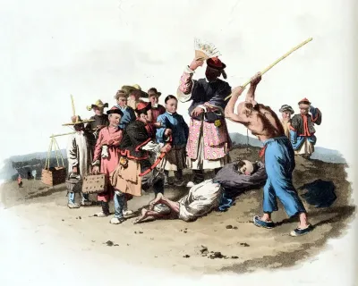 The punishment of the Bastinado