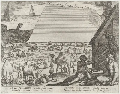 The Pyramids in Egypt, plate 7 from "The Seven Wonders of The World"