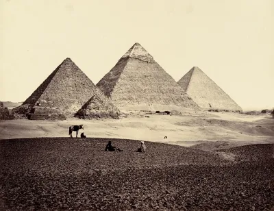 The Pyramids of El-Geezeh, from the South-West