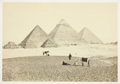 The Pyramids of El Geezeh, from the Southwest