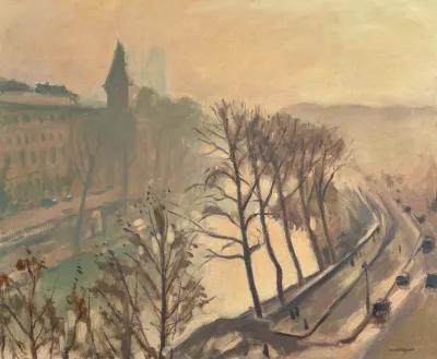 The Quai des Grands Augustins in Paris
