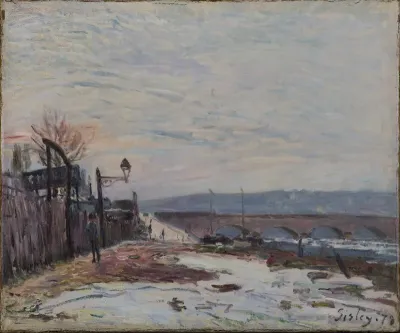 The Quay of the Seine during Snow Season