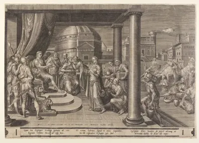 The Queen of Sheba before Solomon
