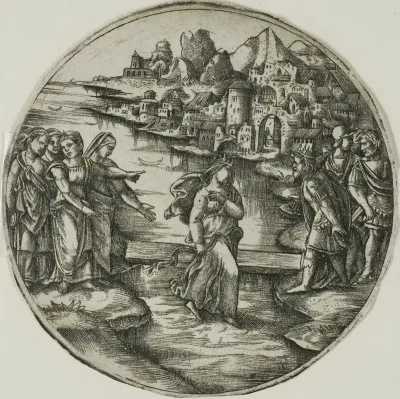 The Queen of Sheba Walking on the Waters