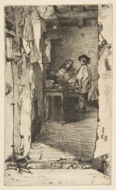 The Rag Gatherers (Rag Pickers, Quartier Mouffetard, Paris)