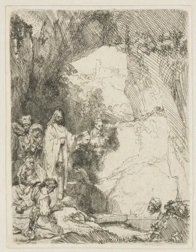 The raising of Lazarus: small plate