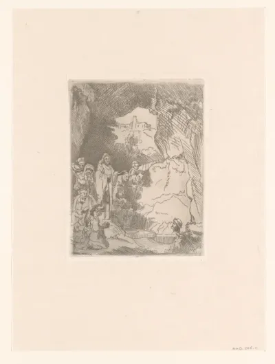 The raising of Lazarus: small plate