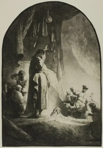 The Raising of Lazarus: The Larger Plate