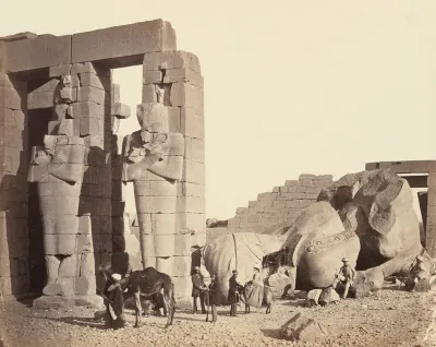 The Ramasseum of El-Kurneh, Thebes, First View