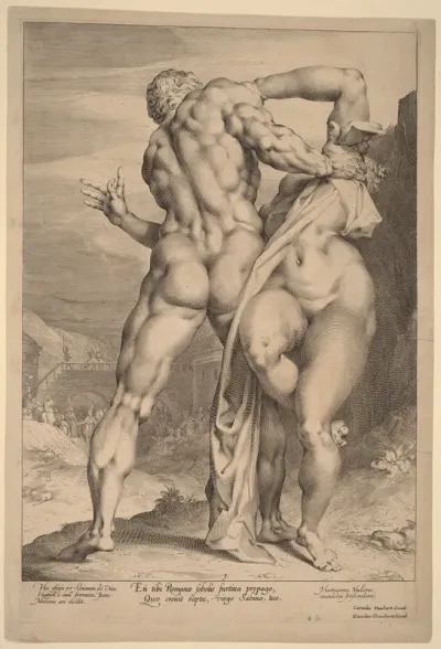 The Rape of a Sabine Woman (View from Behind)