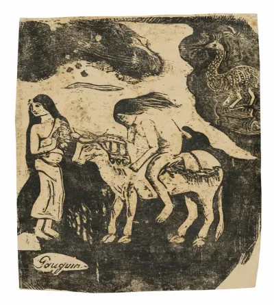The Rape of Europa, from the Suite of Late Wood-Block Prints