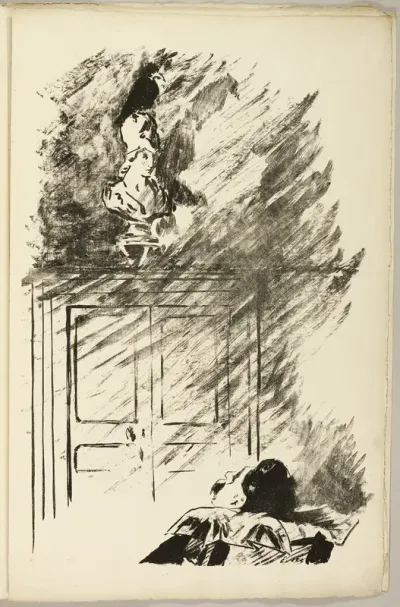 The Raven on the Bust of Pallas ("Perched upon a bust of Pallas..."), from The Raven (Le Corbeau)