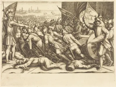 The Re-embarkation of the Turks