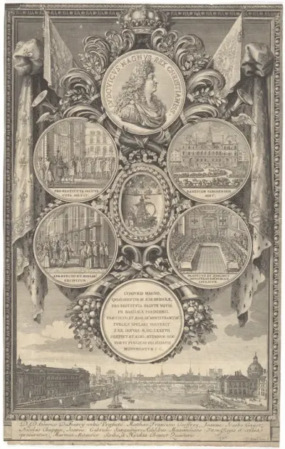 The Reception of Louis XIV at the Hôtel de Ville on the Occasion of his Recovery, January 30, 1687