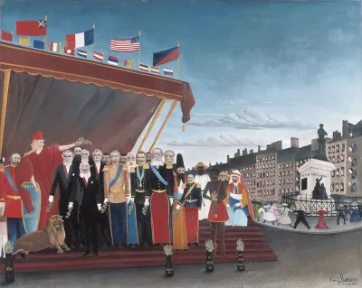 The Representatives of Foreign Powers Coming to Salute the Republic as a Sign of Peace