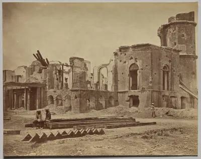 The Residency From the Front, Showing the Room in Which Sir Henry Lawrence Was Killed