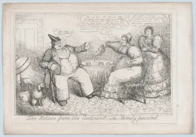 The Return from the Continent, or the Family Puzzled