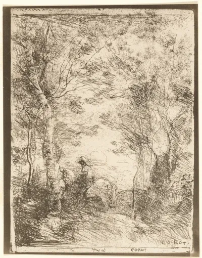 The Rider in the Woods, small plate
