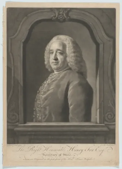 The Right Honorable Henry Fox, Esr.