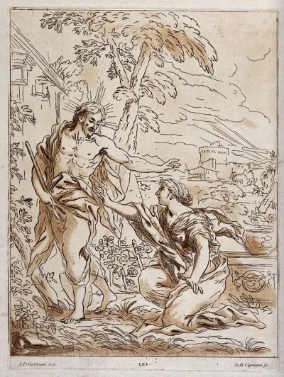 The risen Christ asks Mary Magdalene not to touch him