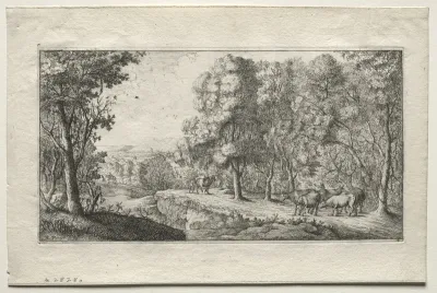 The Road at the Border of the Woods