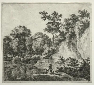 The Rock Bathed by the River