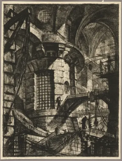 The Round Tower, plate 3 from the second edition of Carceri d'invenzione (Imaginary Prisons)