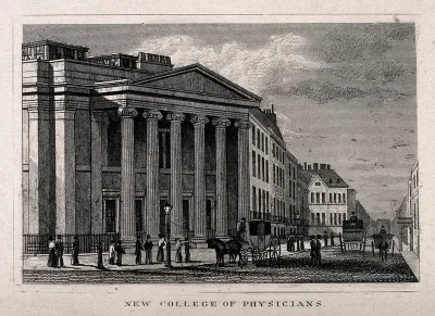 The Royal College of Physicians, Trafalgar Square: the facade