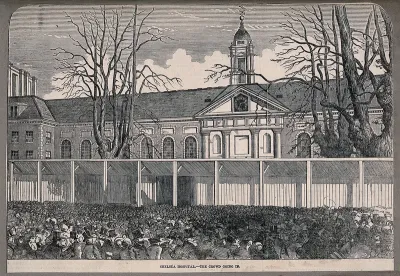 The Royal Hospital, Chelsea: people attending the lying-in-state of the Duke of Wellington