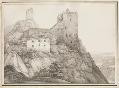 The Ruin of Liebenstein Castle near Bornhofen am Rhein, Seen from the North-West