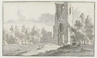 The Ruin of the Chapel of Eik en Duinen near The Hague
