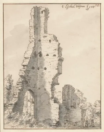 The Ruin of the Church of Eik en Duinen near The Hague