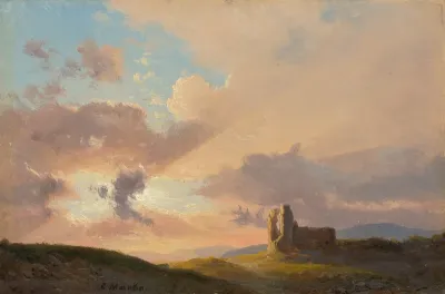 The Ruins at Sunset
