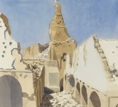 The Ruins of the Great Mosque, Gaza, Palestine, 1919