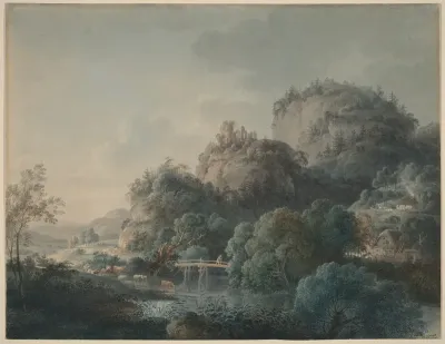 The Ruins of the Monastery of Oybin in the Zittau Mountains