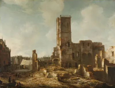 The Ruins of the Old Town Hall of Amsterdam after the Fire of 7 July 1652