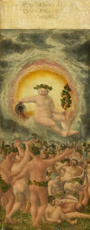 The Rule of Bacchus [left panel]