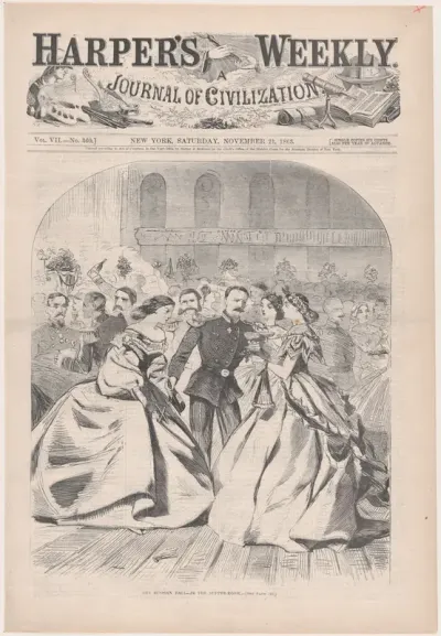 The Russian Ball – In the Supper Room (from "Harper's Weekly," Vol. VII)