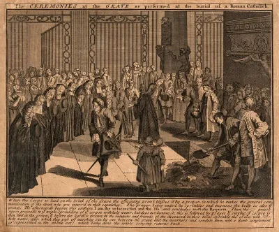 The sacrament of the Roman Catholic church: burial of the dead