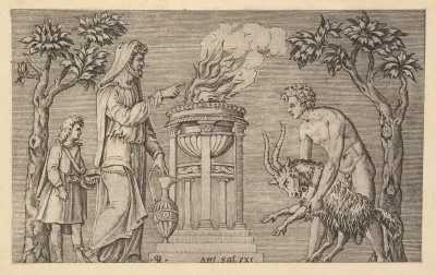 The Sacrifice of a Ram, from "Speculum Romanae Magnificentiae"