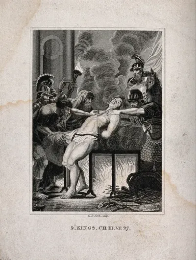 The sacrifice of the son of King Moab