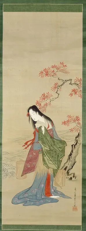 The Salt Maidens, Matsukaze with Yukihira's Coat
