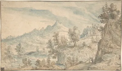 The Salzach Valley with a View of the Watzmann Massif in the Background