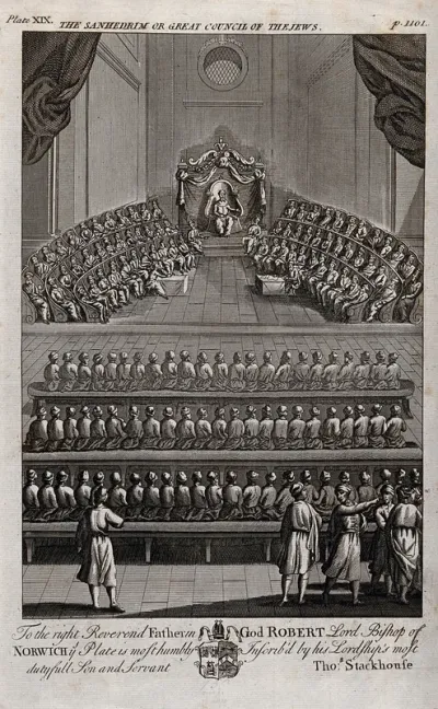 The Sanhedrin or great council of the Jews