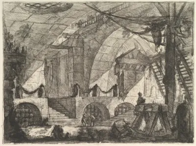 The Sawhorse, from "Carceri d'invenzione" (Imaginary Prisons)
